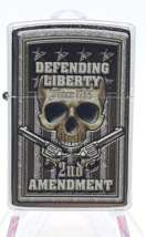 Defending Liberty 2nd Amendment  Street Chrome Authentic Zippo #79977 - €23,98 EUR
