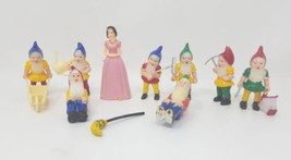 Snow White &amp; Seven Dwarfs Vintage Cake Topper Decoration Set U1 - £19.97 GBP