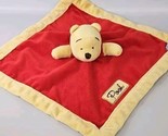 Disney Baby Winnie the POOH LOVEY Red Yellow Plush Security Blanket Bear - $19.75
