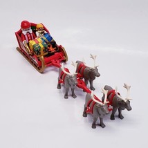 Playmobil 3604 Christmas Santa Sleigh w/Reindeer &amp; Angel Toys Gifts In B... - $39.49