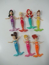 Disney Princess Ariel 6 Sisters Mermaid Dolls glitter tail fins 30th anniversary - $36.37