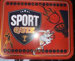 Trivia Sport Quiz Tin Game ~ 50 Quiz Cards w/ 100 Questions - $6.81