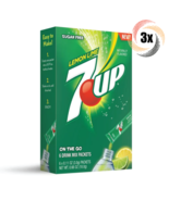 3x Packs 7UP Singles To Go Lemon Lime Drink Mix | 6 Singles Each | .47oz - $14.72 CAD