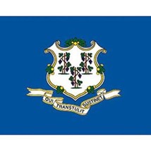 Connecticut Flag On A Stick 12&quot; x 18&quot; - $11.12