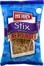 Herr&#39;s Stix One Pounder Pretzels- No Cholesterol, No Preservatives - $31.63+