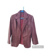Vintage womens aigner leather blazer sz 10. great used condition.  - $183.27 CAD