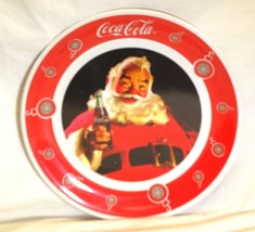 Coca Cola Coke Christmas Santa Claus Plastic Plate Gibson - £10.16 GBP