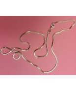 Box Chain -- Sterling Silver -- 1.5mm* -- 20 inch* --  Made in Italy [BN] - £18.58 GBP