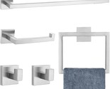 Five-Piece Towel Bar Set, Tnoms Brushed Nickel Bathroom, 23 X 6 Inches). - $51.95