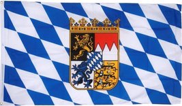 New 3X5 Bavaria Crest Lion Oktoberfest Bavarian German Flag - £3.85 GBP