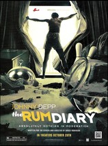 The Rum Diary (2011 movie) Johnny Depp Amber Heard 8 x 11 ad print - £3.38 GBP