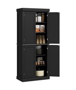 HOMCOM 72.5&quot; Black Kitchen Pantry Cabinet - $588.13 CAD