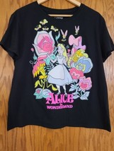 Disney Alice In Wonderland Tshrit Black XXL - £11.02 GBP