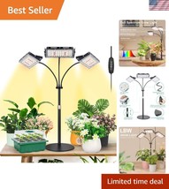 Versatile Indoor Plant Lamp with Tri-Head Design and 24-Hour Auto Timer ... - $42.00