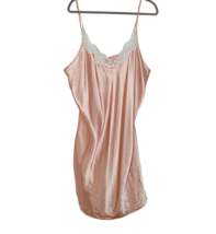 Petra Fashions Peach Lace Nightdress Nightgown Lingerie Size 2X Polyester Satin - £11.52 GBP