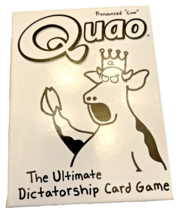 Card Game QUAO Pronounced Cow The Ultimate Dictatorship Teen and Up 2009 - $12.07