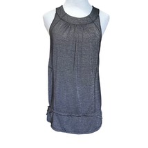 Lululemon Womens Tank Top Size 8 Heather Gray Black Run Race Swiftly Tec... - £10.93 GBP