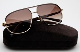New TOM FORD Maxwell TF1019 30F Gold Havana Sunglasses 59-13-140mm B48mm Italy - £160.38 GBP