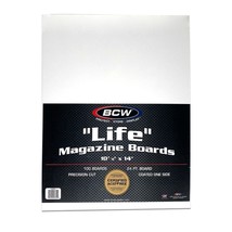 200 BCW Life Magazine Backing Boards - £54.42 GBP