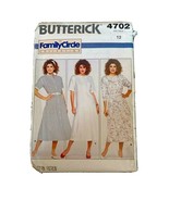 1987 Butterick Sewing Pattern 4702 Size 12 Family Circle Misses Dress Uncut - $11.05 CAD