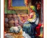 Jesus and Mary In Manger Christmas is so Dear Whitney Made UNP Postcard - $3.91