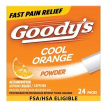Goody&#39;s Pain Relief Powders, Extra Strength Headache Powder Cool Orange,... - $10.88