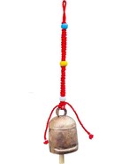 Vivanta 4in Vintage Handmade Rustic Lucky Bells on Rope, Giant Harmony C... - £11.66 GBP
