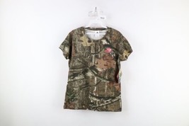 Deadstock Vintage Womens Size Medium Mossy Oak Camouflage Short Sleeve T-Shirt - £38.80 GBP