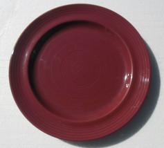 Pier 1, Burgundy China Stoneware Large Dinner Plate by Looks Like Lyn, C... - £11.85 GBP
