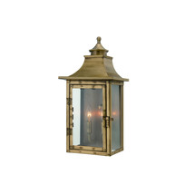 HomeRoots 19.75 x 10 x 7 in. St. Charles 2-Light Aged Brass Wall Light - $7,276.97 MXN