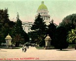 Vtg Cartolina Circa 1909 Ingresso A Capitol Park Sacramento Ca - Newman Pub - $6.10
