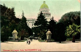 Vtg Cartolina Circa 1909 Ingresso A Capitol Park Sacramento Ca - Newman Pub - £4.76 GBP