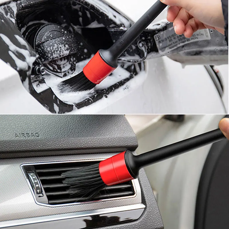 5pc Car Cleaning Detailing Brush Set - Interior Air Outlet, Dashboard, Dirt, D - £13.05 GBP
