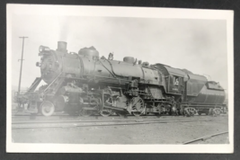 1956 RPPC BO Baltimore &amp; Ohio Railroad 4457 Locomotive Railroad Train Postcard - £24.65 GBP