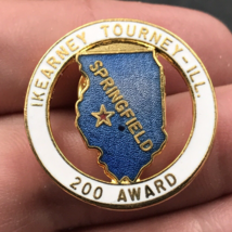 VTG Ikearney Tourney Bowling Springfield IL Illinois 200 Award Pin - £11.02 GBP