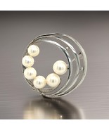 Mikimoto Estate Akoya Pearl Brooch Pin Sterling Silver 7.40 mm M285 - €295,78 EUR