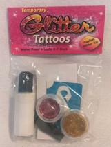 Unite &amp; Dazzle! Breast Cancer Awareness Glitter Tattoos (Purple &amp; Gold) ... - £4.89 GBP