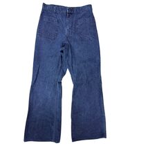 Vintage 1985 US Navy Bell Bottom Denim Pants Coastal Industries 34R x32 ... - $149.95