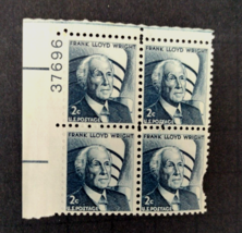Scott #1280 Frank Lloyd Wright 1965 2 Cent RARE US Postage Stamps - £2.29 GBP