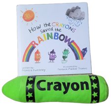 How the Crayons Saved the Rainbow by Monica Sweeney Friendship Book and a Green  - £23.97 GBP