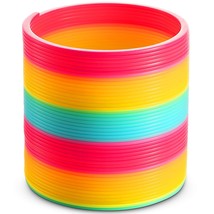 Jumbo Rainbow Coil Spring Toy - 6 Inch Giant Magic Spring Toys For Kids, A Huge  - £21.38 GBP
