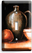 WESTERN COUNTRY RUSTIC POTTERY WINE JUG 1 GANG LIGHT SWITCH PLATES KITCH... - $10.22