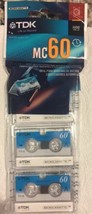 TDK MC60 Micro-cassette Tape 3 Pack Dictation &amp; Answering Machines - £11.81 GBP