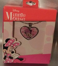 Disney MINNIE MOUSE Heart Shape Necklace NEW In Pkg ~ Gift for your Minn... - £11.97 GBP