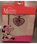 Disney MINNIE MOUSE Heart Shape Necklace NEW In Pkg ~ Gift for your Minn... - £11.74 GBP