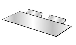 4&quot; x 10&quot; Acrylic Slatwall Shoe Shelf store Display Fixture Clear Lot of 100 New - £105.19 GBP