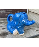 VTG JOSEF ORIGINALS BLUE CERAMIC ELEPHANT CREAMER PITCHER - £15.57 GBP