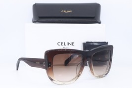 New Celine Cl 40157U 50F Brown Fade Gradient Authentic Frames Sunglasses 57-18 - £165.32 GBP