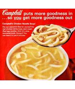 1963 Campbell&#39;s Chicken Noodle Soup Advertisement Vintage Canned Foods D... - €25,75 EUR