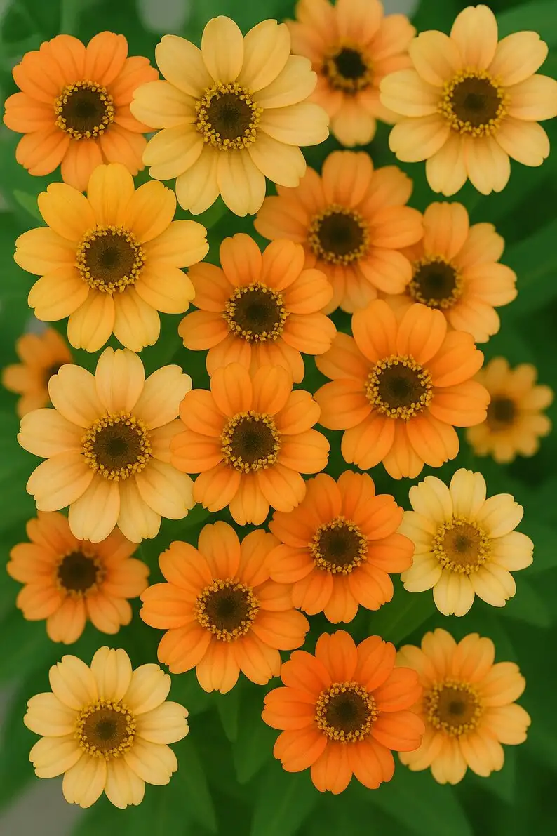 100 Profusion Apricot Zinnia Seeds , Pollinator-Friendly Annual Flower - €11,11 EUR
